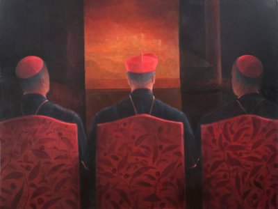 Three Cardinals, 2012 by Lincoln Seligman